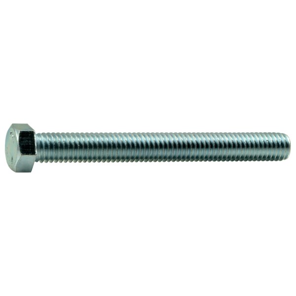 Midwest Fastener 7/16"-14 Hex Head Tap Bolt, Zinc Plated Steel, 4 in L, 5 PK 39766 - main